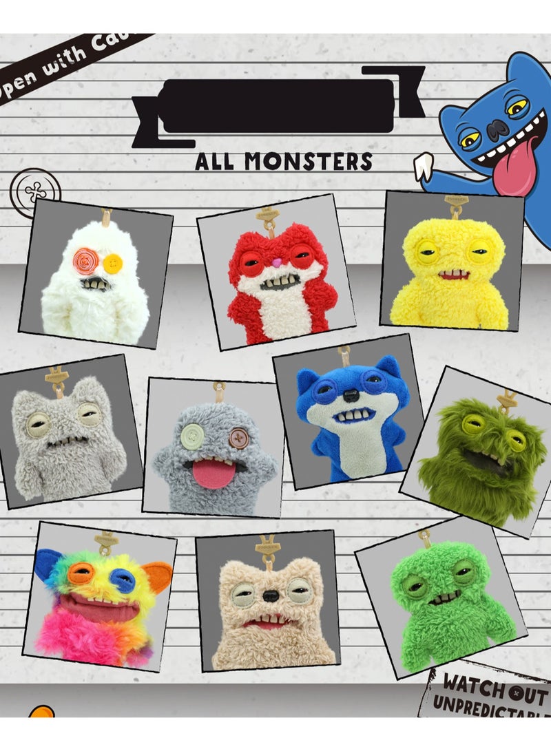 Fuggler Big Tooth Cute Monster Plush Doll Fuggler Tooth Treasure Ugly Cute Monster Doll - Clown Girl - Image 4